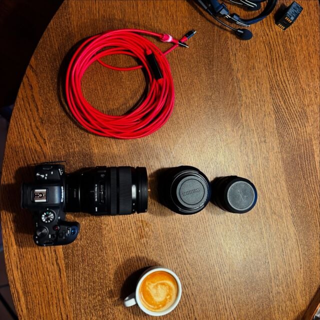 Getting ready for stills shooting in the weekend. Happy weekend 🦩☕️